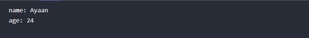 Iterating Over Key-Value Pairs Output